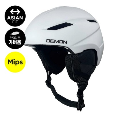 2526 데몬 스노우보드 헬멧 밉스 - 화이트