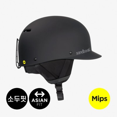 2526 샌드박스 아시안 핏 스노우보드 헬멧 밉스 클래식 2.0 - 블랙