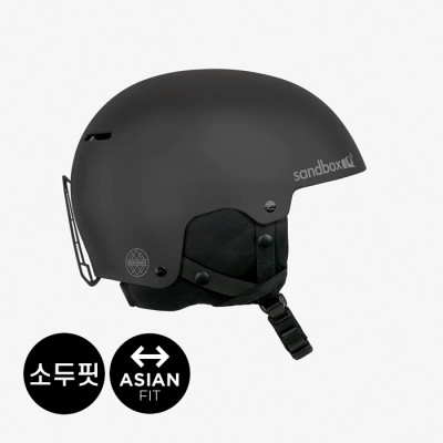 2526 샌드박스 아시안 핏 스노우보드 헬멧 아이콘 - 보드 아카이브 블랙