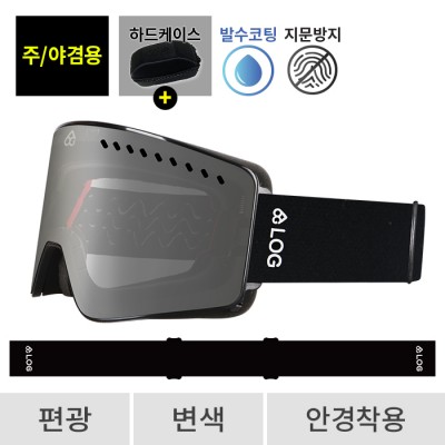 2526 로그 보드 스키 고글 클라이맥스 프로 리미티드 블랙 - 실버 편광+변색 569(569 Climax)