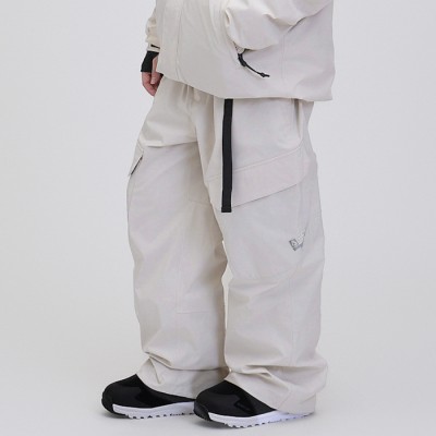 2526 로그 스노우보드복 팬츠 얼로이 X 로그 LTD 릴렉스핏 - 크림 (25AXLPT-CR)