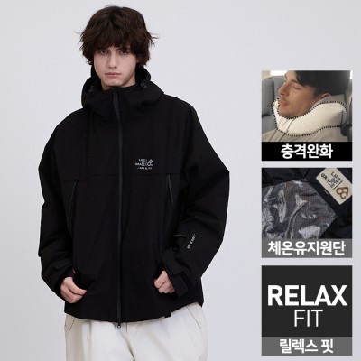 2526 로그 스노우보드복 자켓 아날로그 APX 3L 릴렉스핏 - 블랙 (25ANAJK-BK)