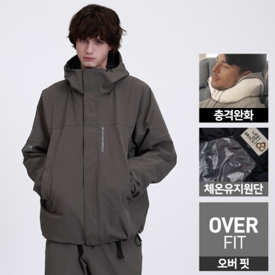 2526 로그 스노우보드복 자켓 힙힙 오버핏 - 브라운 (25HIPJK-BR)
