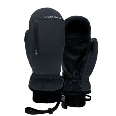 2526 로그 남녀공용 스노우보드 벙어리 장갑 OG - 딥 그레이/블랙 25LOG-DG/B