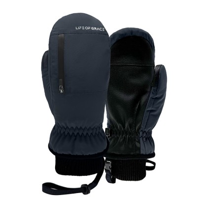 2526 로그 남녀공용 스노우보드 벙어리 장갑 OG - 딥 그레이/블랙 25LOG-DG/B