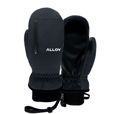2526 로그 남녀공용 스노우보드 벙어리 장갑 얼로이 X 로그 - 딥 그레이/블랙 25LAXL-DG/B
